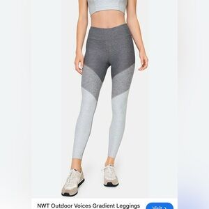 Outdoor Voices Gradient Leggings Graphite/Ash/Dove 7/8